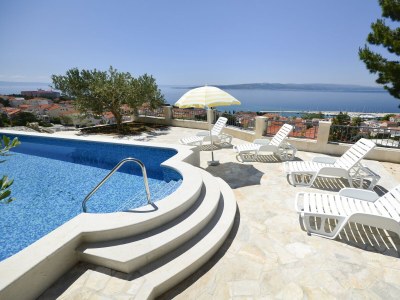 Apartment One bedroom apartment with terrace and sea view Baška Voda, Makarska A-12442-a - Outdoor photo 8