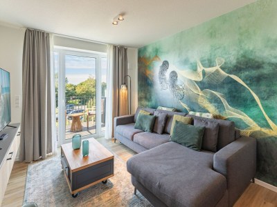 Apartment Luxusapartement mit Meerblick in Hallig Nordstrandischmoor - Apartment