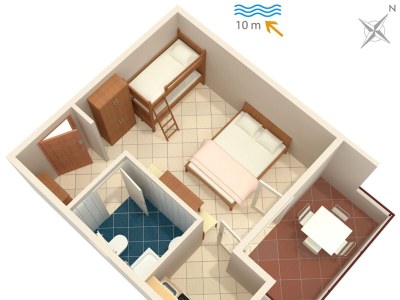 Apartment Studio flat near beach Cove Pokrivenik, Hvar AS-5231-c - Outdoor photo 17