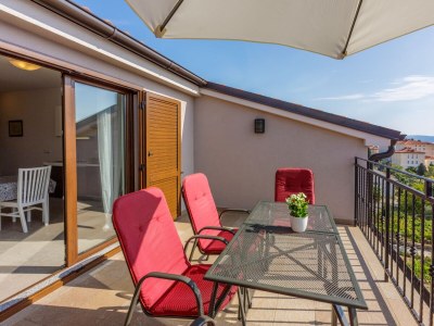 Apartment One bedroom apartment with terrace and sea view Crikvenica A-22283-a - Outdoor photo 21