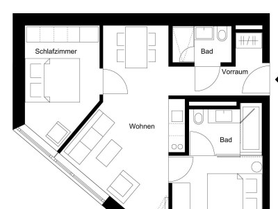 Apartment Warths!Ap 4er in Warth - Apartment