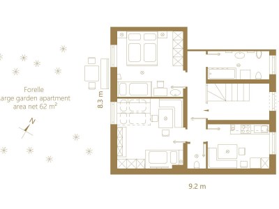 Holiday apartment Forelle "Large garden-flat" - Document photo 24